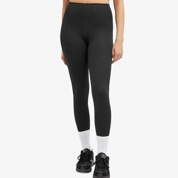 Girlfriend Collective Compressive High-Rise 7/8 Leggings Black - Picture 1 of 8